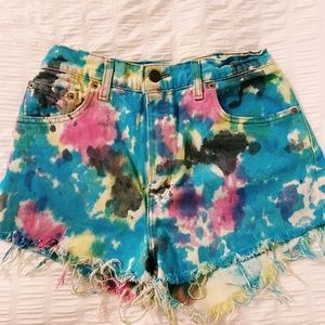 Levi's Shorts - Tie Dye Levi Jean Shorts Levi's Shorts - Tie Dye Levi Jean Shorts